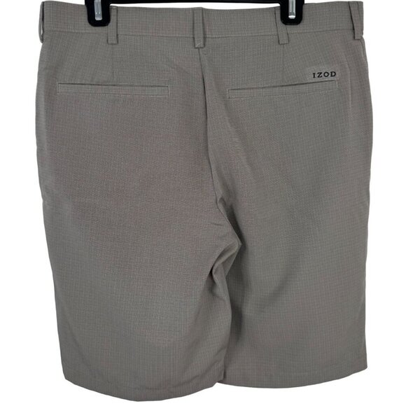 Izod Golf Shorts Beige Tan Men's Size 34 EUC Athletic Athleisure Preppy Classic - Picture 3 of 9